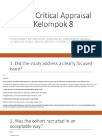 Skills Lab Critical Appraisal BLOK 19 Kelompok 8