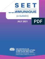 CSEET Communique e Bulletin JULY 2021