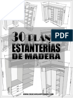 30 Planos de Estanterías de Madera