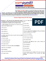 Sentence Improvement Questions PDF For SSC CHSL CGL Exams