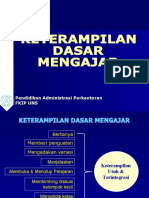 Keterampilan Dasar Mengajar