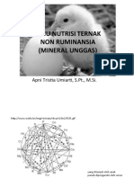 Ilmu Nutrisi Ternak Non Ruminansia (Mineral Unggas)