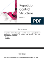 Repetition Control Structure