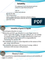 2 - Solubility and Henry's Law