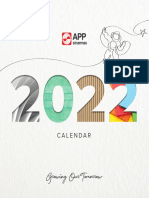 Asia Pulp Paper APP Sinarmas - Calendar - 2022