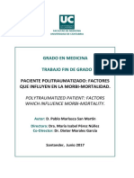 Grado en Medicina Trabajo Fin de Grado: Paciente Politraumatizado: Factores Que Influyen en La Morbi-Mortalidad