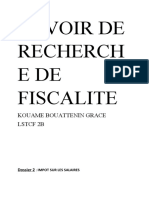 Devoir de Recherche de Fiscalite