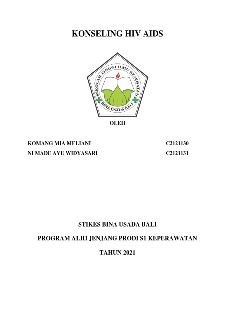 Konseling Hiv Aids - Mia & Widya - D.ic | PDF