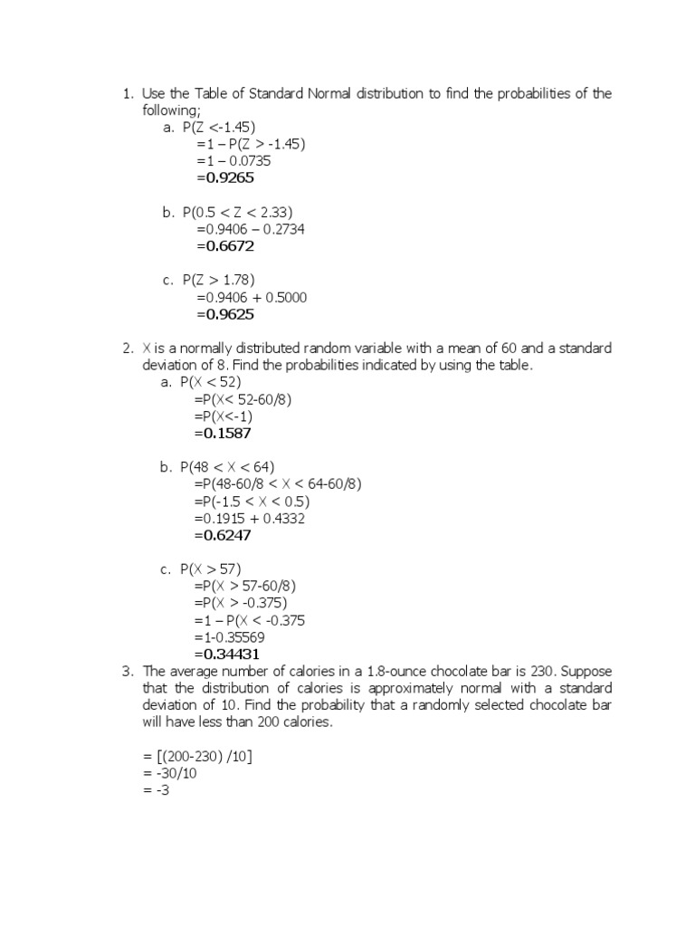 Statistics and Probability Activity 11 | PDF