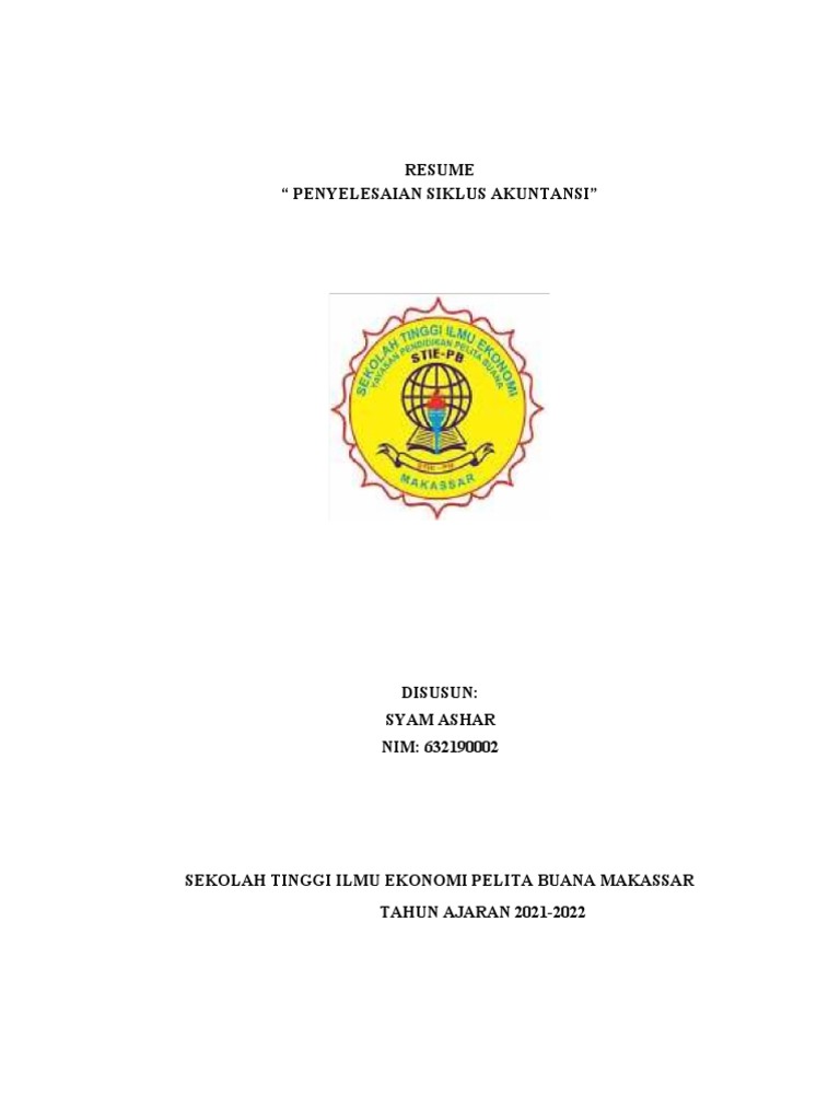 Resume Syam Ashar | PDF | Pengelolaan Keuangan & Uang