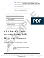 Sample: 2.2 Trends in Groups Within The Periodic Table