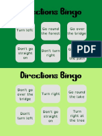 Directions Bingo Game Locations