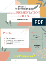 Oral Presentation Skills: DUE10012 Communicative English 1