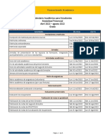 Calendario Académico - Modalidad Presencial - Abril 2022 - Agosto 2022 - Grado - Estudiantes - Fusionados Utpl