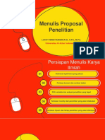 Menulis Karya Ilmiah - Preliminary