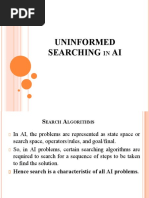 Uninformed Searching AI