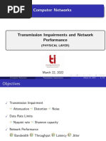 Computer Networks: Transmission Impairments and Network Performance