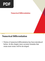 Numerical Differentiation