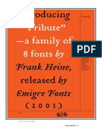 "Tribute" - A Family of 8 Fonts By: Introducing