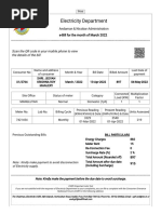 Electricity Department: Scan The QR Code in Your Mobile Phone To View The Details of The Bill