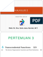 Kalkulus 2: Semester Genap