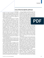 Implications of The Discovery of Brain Lymphatic Pathways