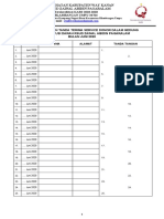 Daftar Hadir Dan Tanda Terima Service Donor UTD Bulan Juni 2020