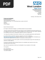 NHS letter