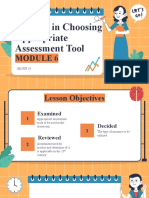 Choosing Appropriate Assessment Tools