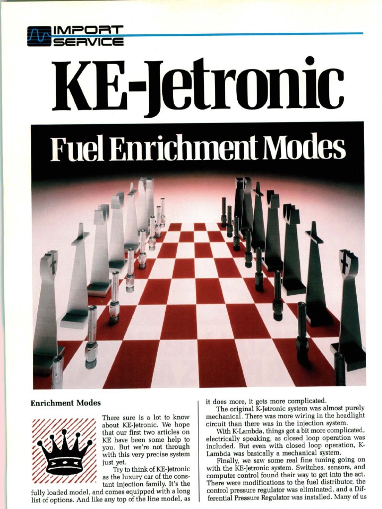 KE Jetronic Fuel Enrichment Modes PDF