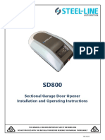 Install and Operate SD800 Garage Door Opener