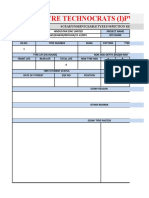 Unserviceable Tyre Report Format