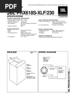 JBL PRX618S-XLF/230: Technical Manual