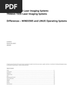 DRYVIEW 5950 Laser Imaging Systems TRIMAX TX55 Laser Imaging Systems Differences - WINDOWS and LINUX Operating Systems