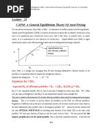 CAPM: A General Equilibrium Theory of Asset Pricing: Equation For CML