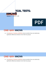 Module 7 - Lecture Slides 1 - Statistical Tests - ANOVA