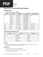 4.5.1 Packet Tracer - Inter-VLAN Routing Challenge