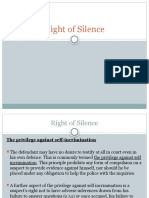 Right of Silence I