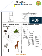 Tall and Short Worksheet