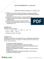 Simulazione Della Prova Di Matematica