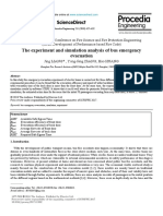 The Experient and Simulation Ananlysi of Bus Emergency Evacuation