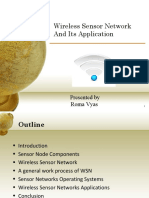 Wireless Sensor Network and Its Application: Presented by Roma Vyas