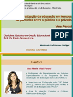 A Democratização Da Educação em Tempos de Parcerias Entre o Público e o Privado