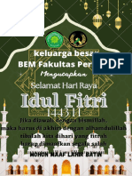 Hijau Selamat Hari Raya Idul Fitri Poster