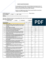 Survey Questionnaires