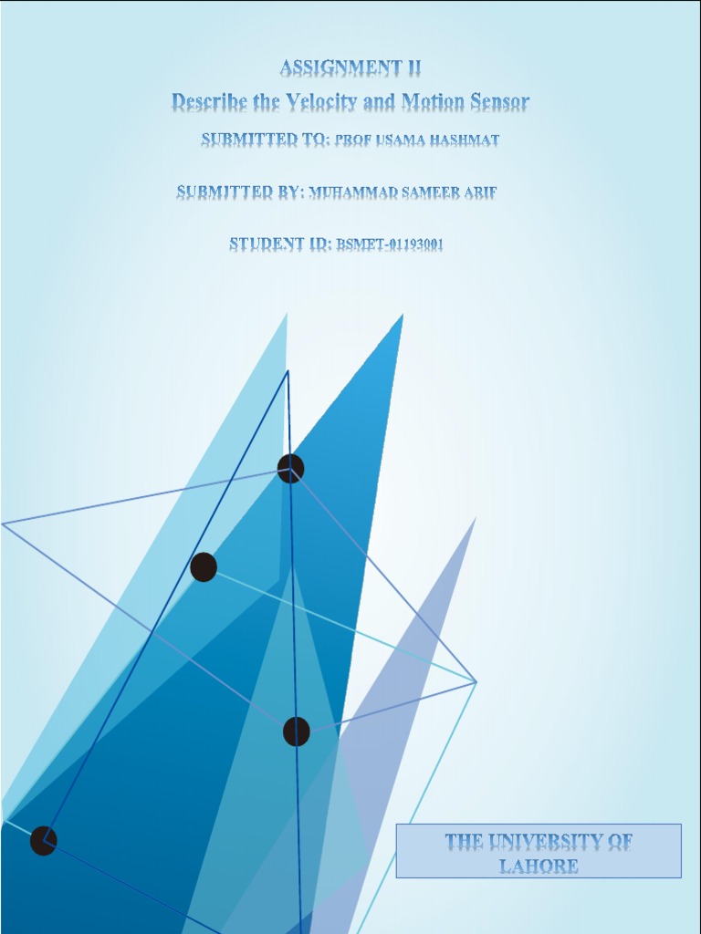 Velocity and Motion Sensors | PDF | Electric Generator | Sensor