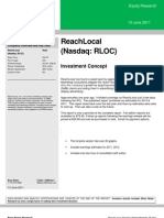 RLOC Coverage Free Version 6.13.11 ReachLocal Research Report