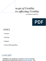 Concept of Fertility &factors Affecting Fertility: Presented by Pooja Seervi