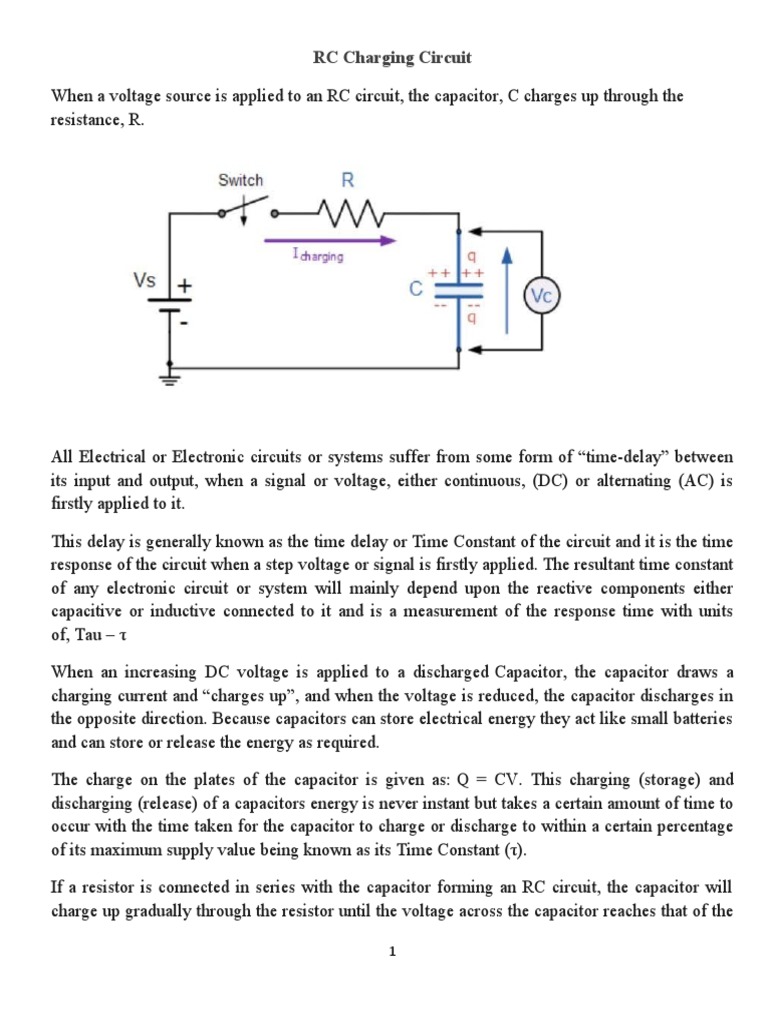 RC Circuits | PDF | Capacitor | Electrical Network