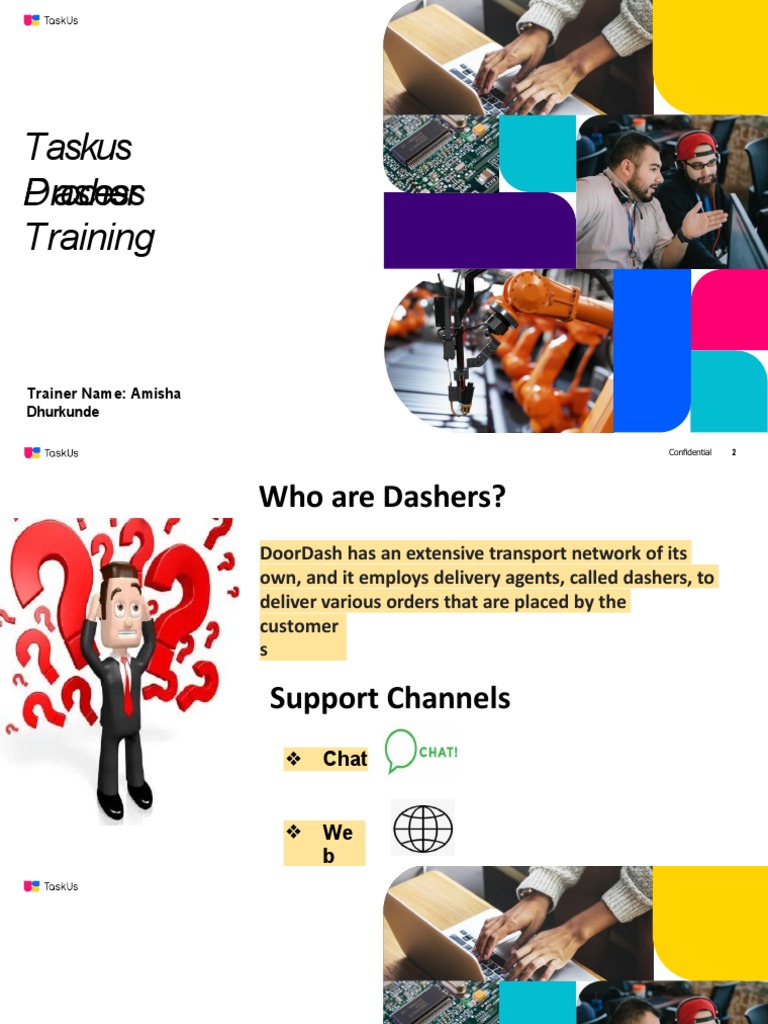 Taskus Dasher Process Training: Trainer Name: Amisha Dhurkunde | PDF